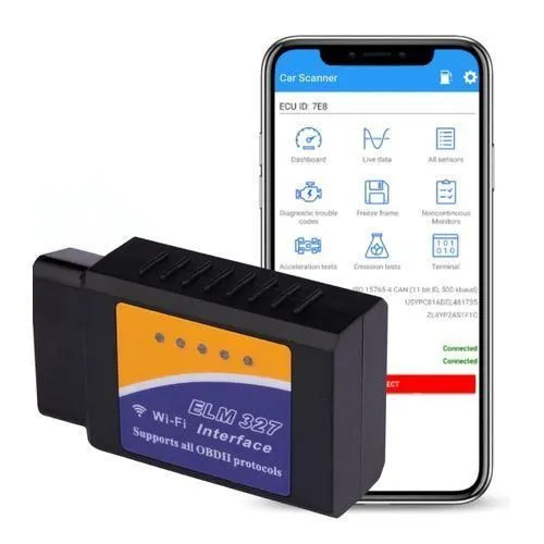 WiFi OBD2 ELM327 Professional OBDII Smart Scanner Diagnostic Tool - Read & Clear Engine Codes